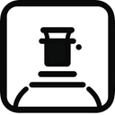 Минималистичная плоская иконка, символизирующая юридическую чистоту, в однотонном дизайне на белом фоне